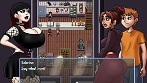 Sabrina succumbs to monster cock temptation