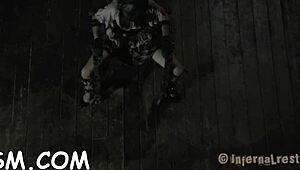 Girl in Metallic Helmet Endures Hardcore Pussy Drilling!