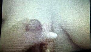 Husband enjoys wife's natural tits and big boobs