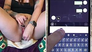 He controls my orgasms from work and makes me squirt