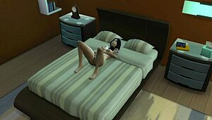 Chico fucks a stranger and her mom in the sims game