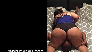 Thick Latina Wife Enjoys Face Sitting