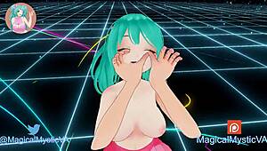 cute anime girl says, 'i'm sucking your cock passionately in this web chat'