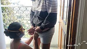 Abang Adik Teroka Seks Kasar Pertama di Hotel dengan Suara Hindi Jelas