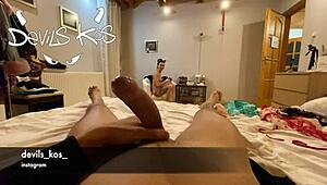 Katrin tequila's wild home foot fetish session with kos – amateur passion unleashed.