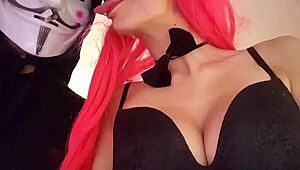 Jenny Pink Sexy Gattina Wants A Big Cock In Her Mouth And Pussy