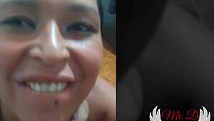 Blowjob med happy ending: Suger og svelger sæd i geil hjemmelaget action av amatørhore