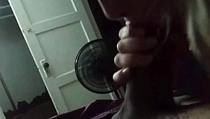 Ex-girlfriend gags on deepthroat with massive black cock