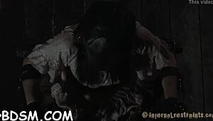 Girl in Metallic Helmet Endures Hardcore Pussy Drilling!