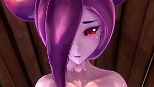 i'm playing with hot monster slime-girl eris in 3d hentai
