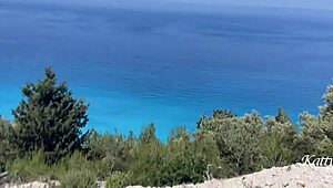 Pissing and Golden Shower on My Face in Exotic Beach Spot. Feeling Wild and Dirty Outdoors!