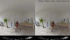 Stasyqvr bombshell meganq strips in body stocking