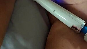 mature wife enjoys solo time with toys