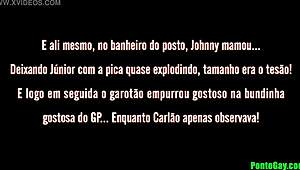 Junior Loses Control of His Dick and Ass in Gay Highway Adventure