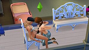 Big tits lesbian pornstars fuck with toys!