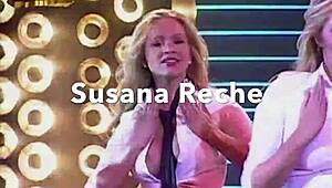 Susana Reche, check out this hot striptease compilation from Spain