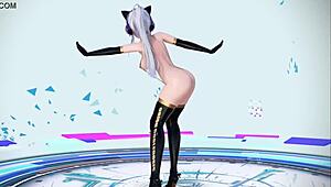 Mmd 3D Sexy Hot Big Ass Erotic Compilation Haku Naughty Infernal Body