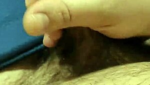 the girl enjoys a casual masturbation session leading to a big cumshot