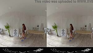 Stasyqvr bombshell meganq strips in body stocking