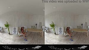 Stasyqvr bombshell meganq strips in body stocking