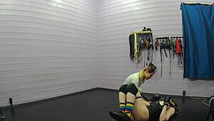 Femdom's roleplay and training of a submissive transgirl