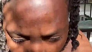 her first blowjob against her sloppiest deepthroat yet