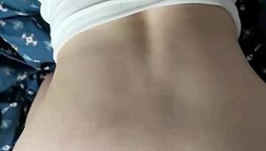 Japanese Wife Sneaks into Room for Interracial Cock Fucking, Cowgirl Riding Her Big Ass