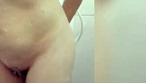 I got excited in the shower with hot water on my wet pussy