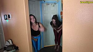 desperate amatuer girls wetting panties and jeans while pissing uncontrollably