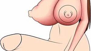 adorable japanese slut gets big tits squeezed in hentai fantasy