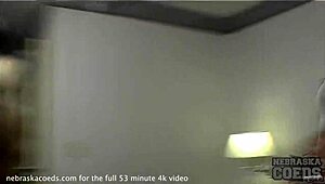 two girls celebrating new year's eve in our hotel room