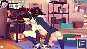 i fucked d va in the room, she deepthroated me so good