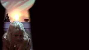 Blonde Milf Caught Naked in the House