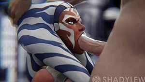 Lady Tano Sucks Cock in 3D Cartoon Action