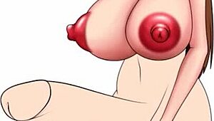 adorable japanese slut gets big tits squeezed in hentai fantasy