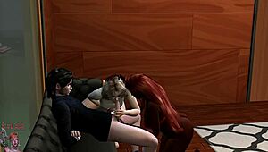 Blonde and brunette, want a wild beach threesome with a shemale? Join us now for hot action!