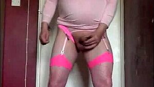 Mark Wright Bisexual Crossdresser Sucks and Swallows Cum After Anal
