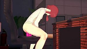 Makima Covered in Cum by Futa Power