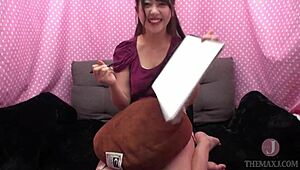 The Virgin Boy Presses Hard on the Cute Girl in Missionary.