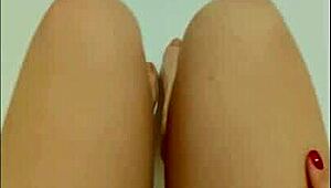 Watch DepravedMinx indulge in foot fetish and pussy play