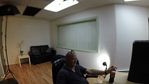 veronica valentine's casting interview turns messy with ripped clothes, dripping creampie, and intense action