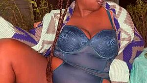 Ecstatic solo veggie dildo play