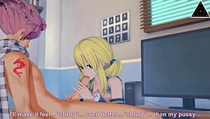 Koikatsu Lucy Natsu banging hard in uncensored anime
