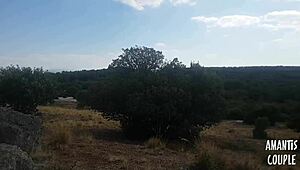 Yo, just caught fucking my stepsis outdoors, so wild!