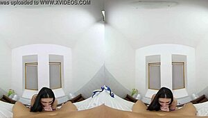 czech vr 485 - horny french slut with hairy pussy and big tits craves hardcore fucking