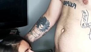 i'm givin a blowjob to this cute teen 18+