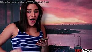 Stesøstre sara luvv og abella danger deler en hard kuk med glede!