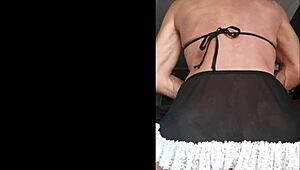 Shemale Teases Dildo Ride