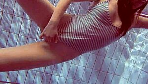 hey, check this sexy russian teen pornstar libuse with petite small tits on the beach, she's unreal!