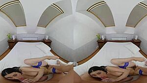 czech vr 485 - horny french slut with hairy pussy and big tits craves hardcore fucking